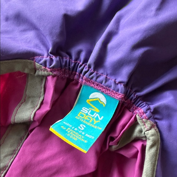 Sunday afternoons Purple Sun Hat with Gray Trim - Picture 3 of 3